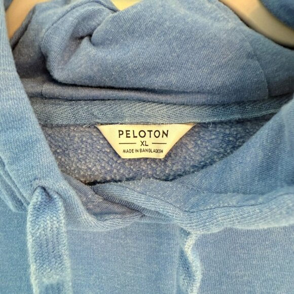 Peloton Logo Hoodie Sweatshirt Blue Unisex XL 💙🏋️‍♂️ - Picture 3 of 4